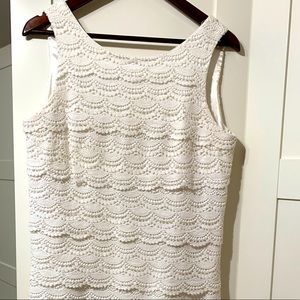 WHBM beautiful, tiered sheath dress